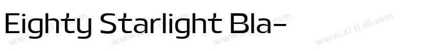 Eighty Starlight Bla字体转换